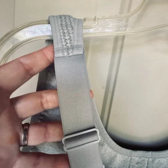 Stylish Gray Textured Women's Cropped Tank/Bra - Picture 8 of 9